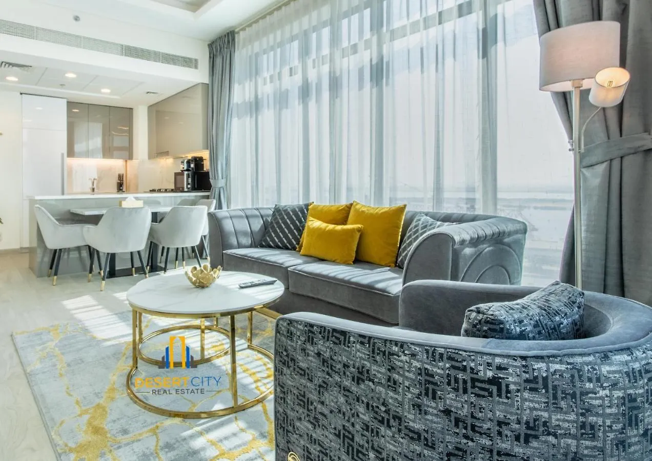 2 Bed In Azzizi Farhad With Burj Khalifa View By Desert City Stays Dubai